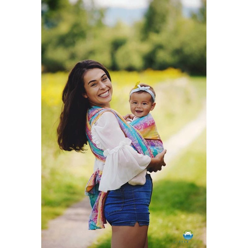 LITTLE FROG ŠÁTEK - FLOWER BLOOM SE LNEM - LITTLE FROG - ŠÁTKY