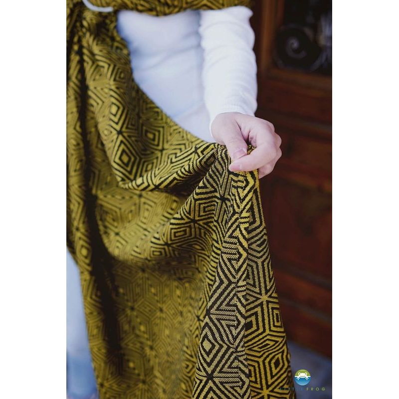 LITTLE FROG RING SLING - GOLDEN CUBE - L (2,3 M) - LITTLE FROG /BELOVED SLINGS RING SLING - ŠÁTKY