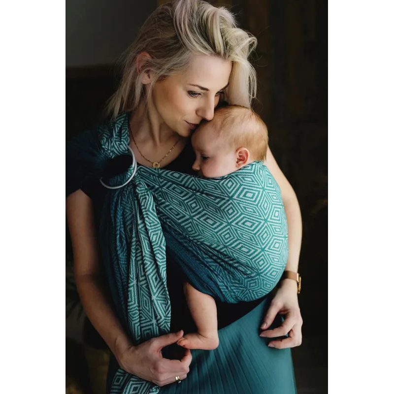 LITTLE FROG RING SLING JADE CUBE - M (2M) - LITTLE FROG /BELOVED SLINGS RING SLING - ŠÁTKY