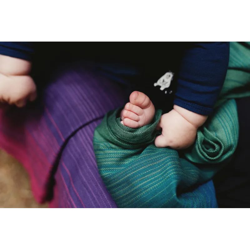 LITTLE FROG RING SLING BAMBOO MISTY ZIRCON - S (1,7M) - LITTLE FROG /BELOVED SLINGS RING SLING - ŠÁTKY
