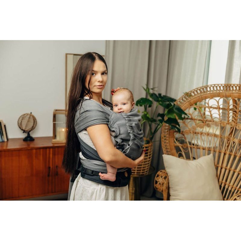 LENNYHYBRID NOSÍTKO STANDARD - LITTLE HERRINGBONE OMBRE GREY - LENNYHYBRID - NOSÍTKA