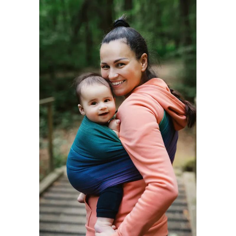 LITTLE FROG RING SLING BAMBOO MISTY ZIRCON - M (2M) - LITTLE FROG /BELOVED SLINGS RING SLING - ŠÁTKY