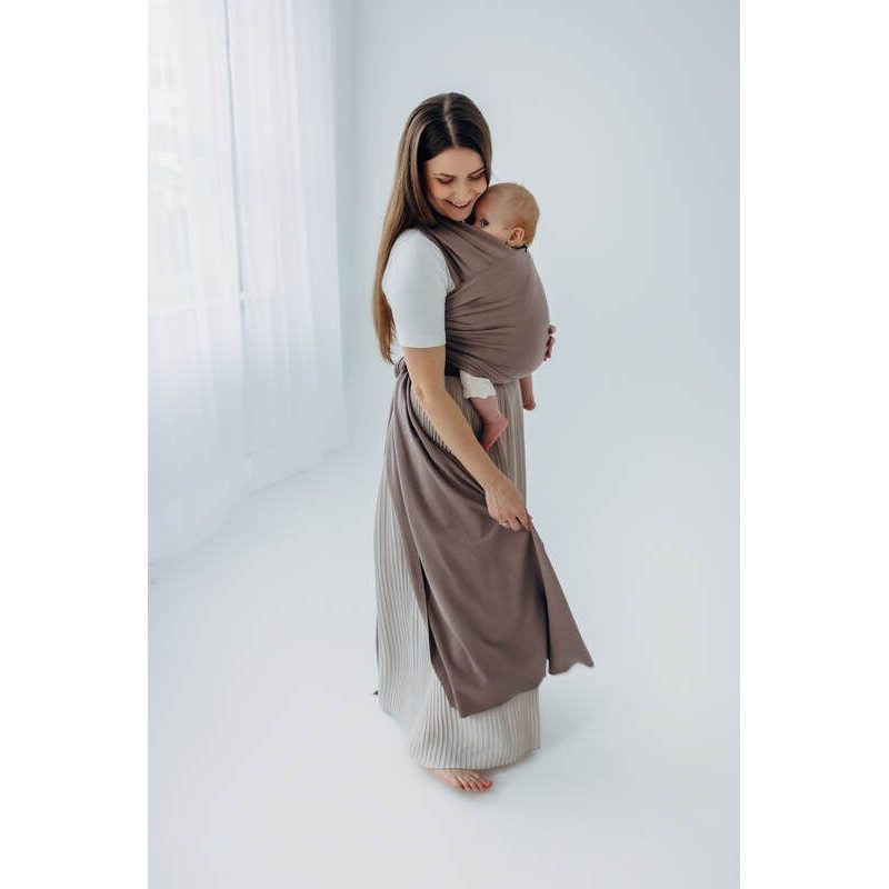 LENNYLAMB ELASTICKÝ ŠÁTEK - MOCHA - 5M - LENNYLAMB - ŠÁTKY
