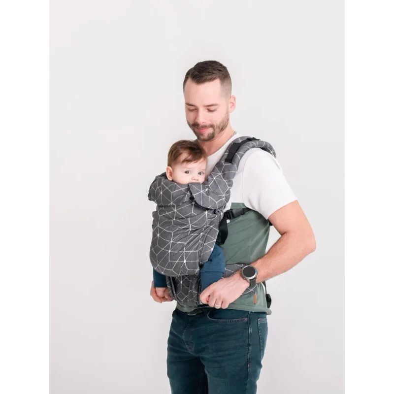 MONILU UNI NOSÍTKO - CUBES BLACK + SLINTÁČKY - MONILU UNI - NOSÍTKA