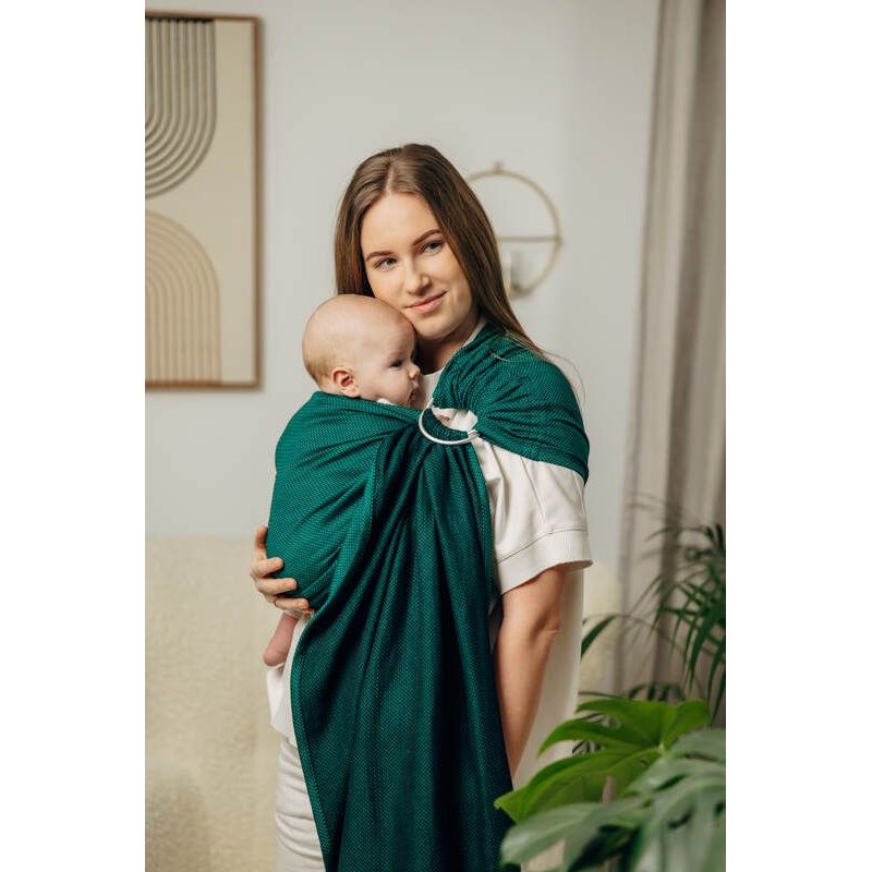 LENNY LAMB BASIC LINE RING SLING - EMERALD - STANDARD 1.8M - LENNYLAMB RING SLING - ŠÁTKY