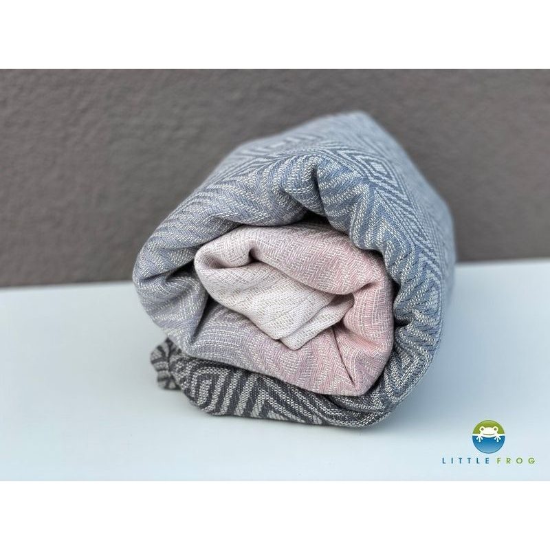 LITTLE FROG ŠÁTEK - FOGGY CUBE SE LNEM - LITTLE FROG - ŠÁTKY