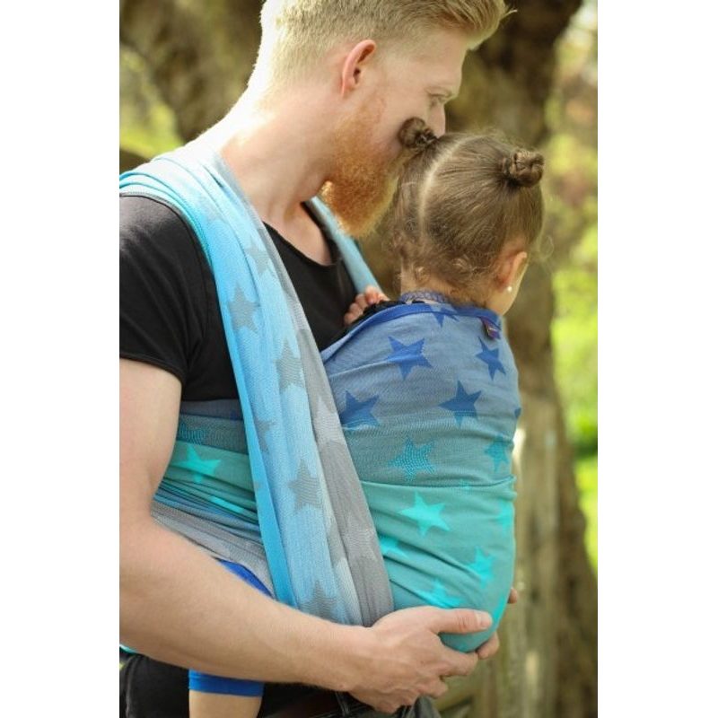 YARO STARS AQUA GRAD GREY - YARO SLINGS - ŠÁTKY