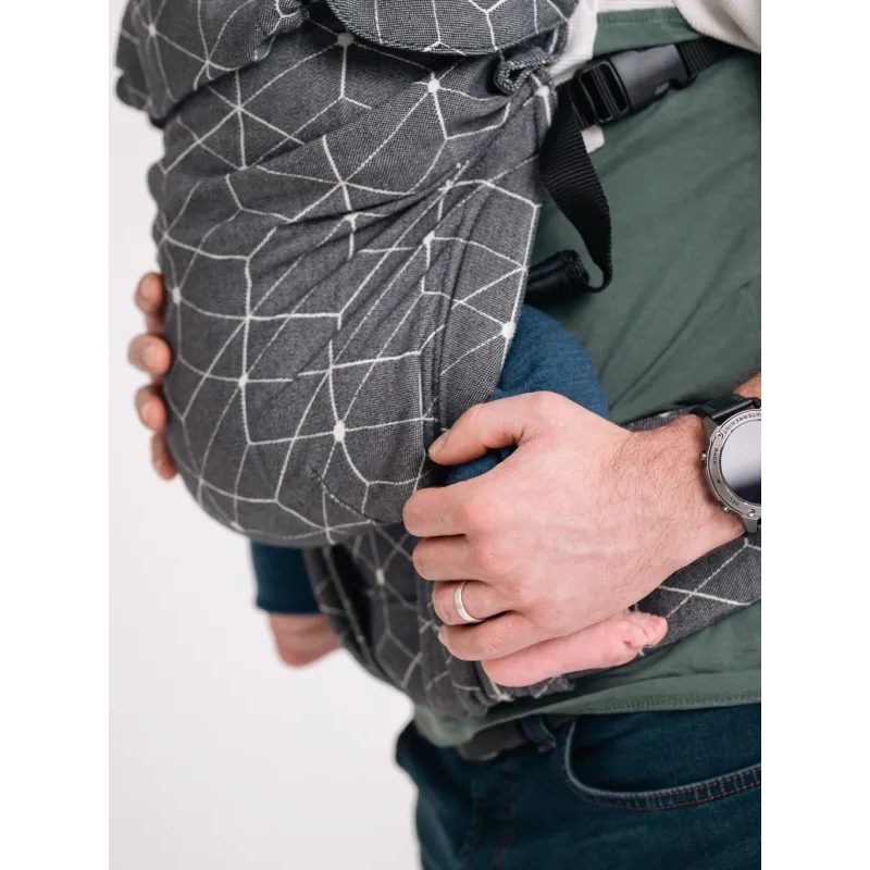 MONILU UNI NOSÍTKO - CUBES BLACK + SLINTÁČKY - MONILU UNI - NOSÍTKA