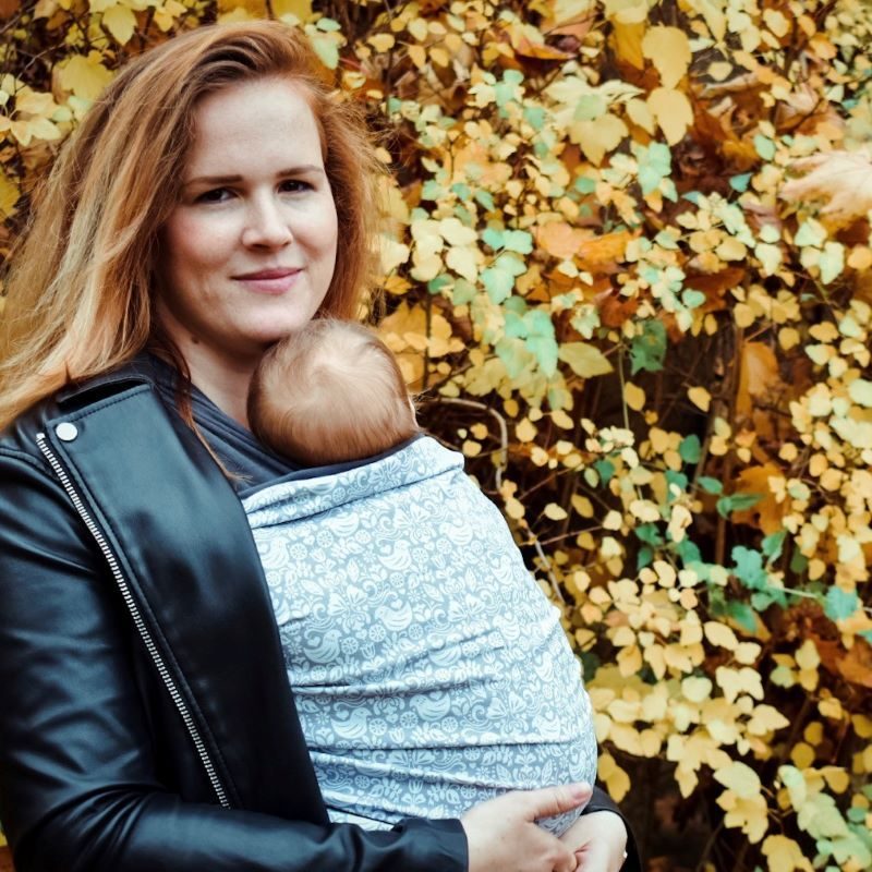 LILIPUTI ELASTICKÝ ŠÁTEK BIO RAINBOW - BIRDIE - LILIPUTI - ŠÁTKY