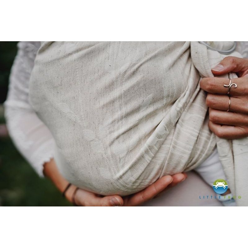 LITTLE FROG RING SLING - LINEN SUMMER MEADOW - S (1,7 M) - LITTLE FROG /BELOVED SLINGS RING SLING - ŠÁTKY