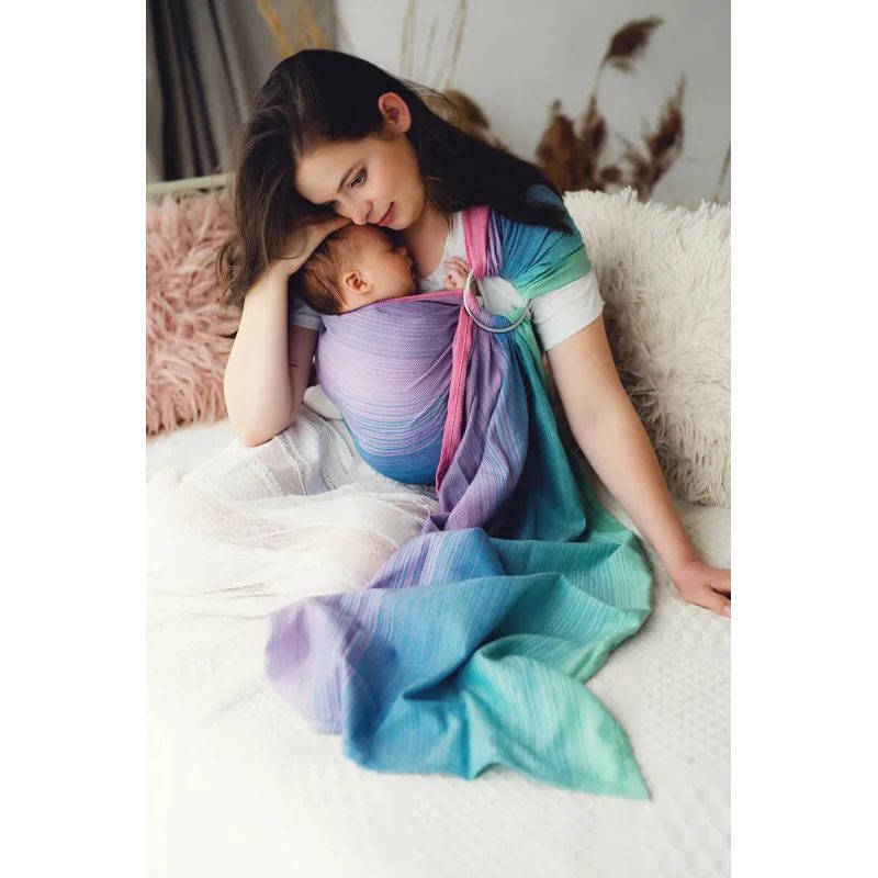 LITTLE FROG RING SLING BAMBOO ZIRCON - S (1,7 M) - LITTLE FROG /BELOVED SLINGS RING SLING - ŠÁTKY