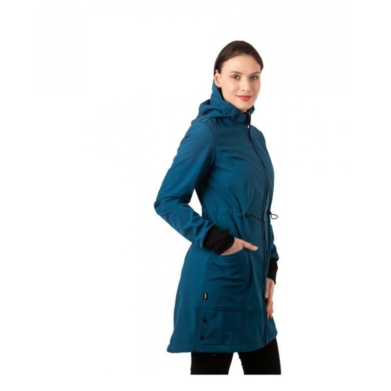 SOFTSHELLOVÁ TĚHOTENSKÁ A NOSÍCÍ BUNDA ANDREA - PETROLEJOVÁ - JOŽÁNEK NOSÍCÍ OBLEČENÍ - NOSÍCÍ OBLEČENÍ