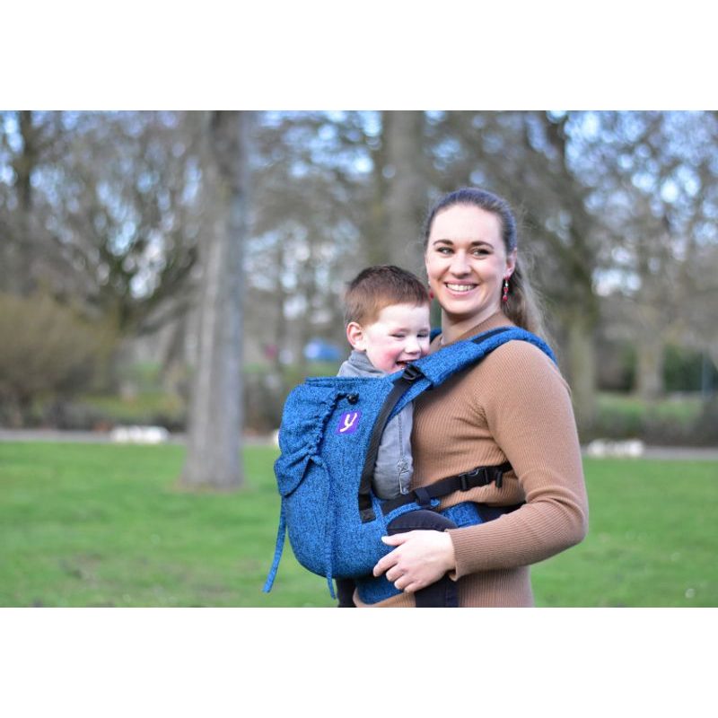 YARO HUG NOSÍTKO JEANS BLUE BLACK + SLINTÁČKY - YARO HUG - NOSÍTKA