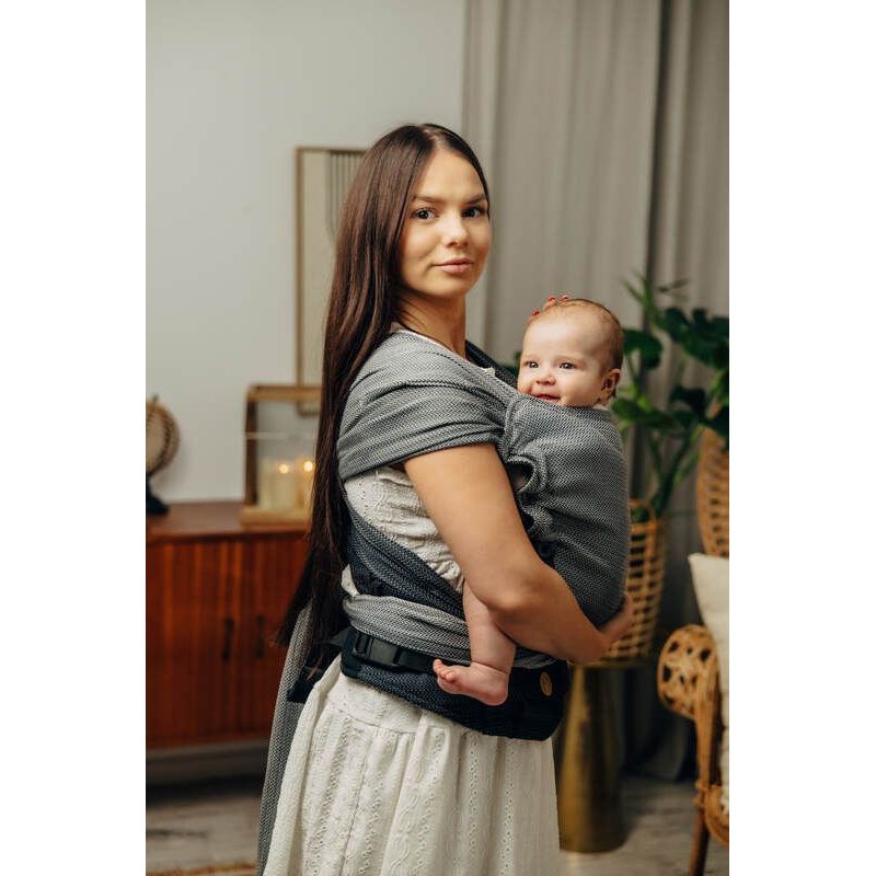 LENNYHYBRID NOSÍTKO STANDARD - LITTLE HERRINGBONE OMBRE GREY - LENNYHYBRID - NOSÍTKA