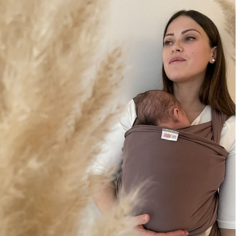 NEKO ELASTICKÝ ŠÁTEK - TAUPE - NEKO SLINGS - ŠÁTKY