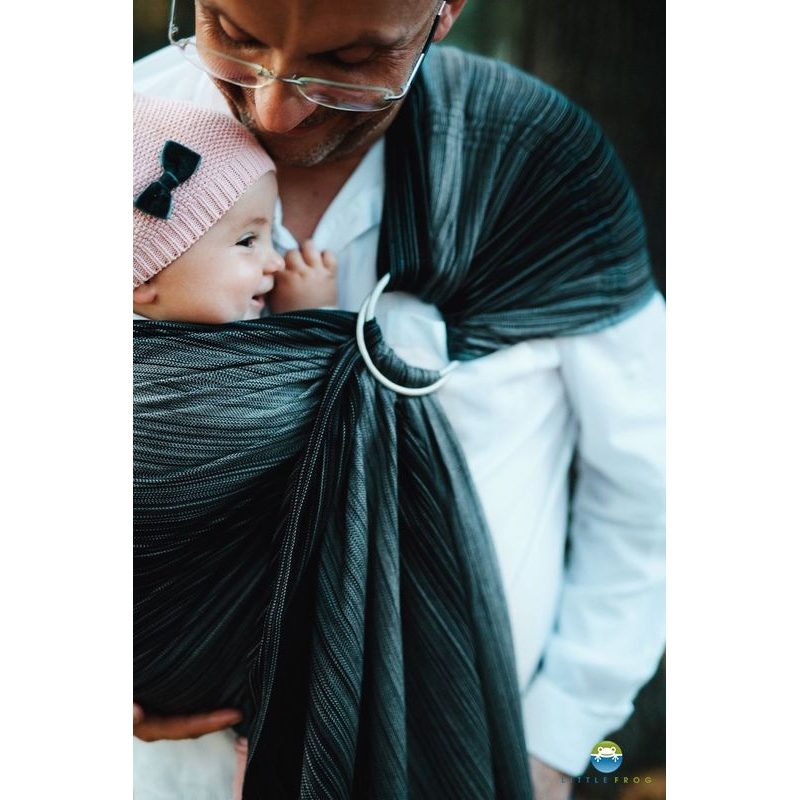 RING SLING LITTLE FROG - HEMATIT - S - LITTLE FROG /BELOVED SLINGS RING SLING - ŠÁTKY