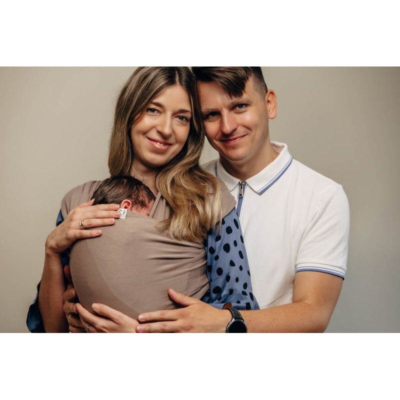 LENNYLAMB ELASTICKÝ ŠÁTEK - MOCHA - 5M - LENNYLAMB - ŠÁTKY