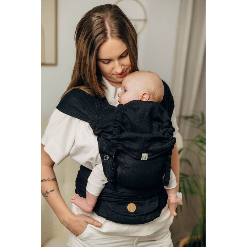 LENNYHYBRID NOSÍTKO STANDARD - BASIC LINE LITTLE HERRINGBONE BLACK EBONY - LENNYHYBRID - NOSÍTKA