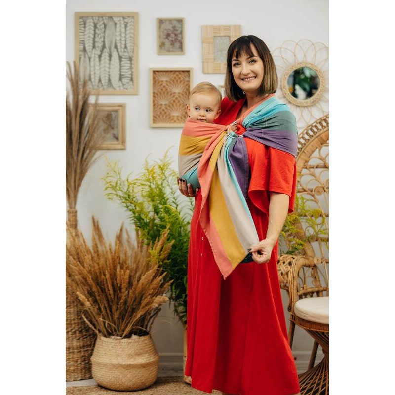 LENNYLAMB RING SLING - PASTELS - STANDARD 1,8 M - LENNYLAMB RING SLING - ŠÁTKY