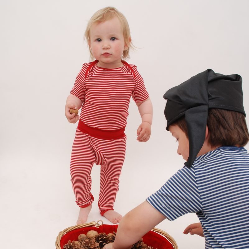 COSILANA VH SPODKY S PODVLEKY ČERVENÉ JEDNOBAREVNÉ - COSILANA MERINO - OBLEČENÍ PRO DĚTI