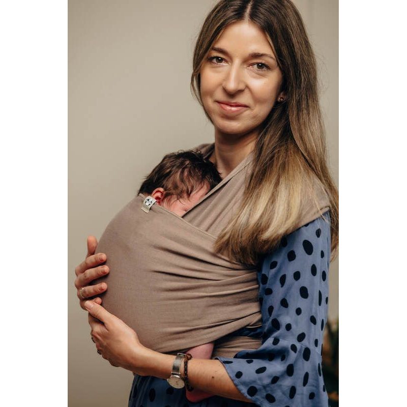 LENNYLAMB ELASTICKÝ ŠÁTEK - MOCHA - 5M - LENNYLAMB - ŠÁTKY