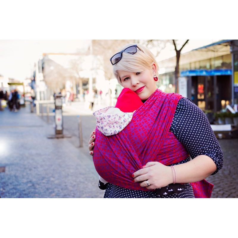 LENIRE AMORIA ČERVENÁ/FIALOVÁ - LENIRE - ŠÁTKY