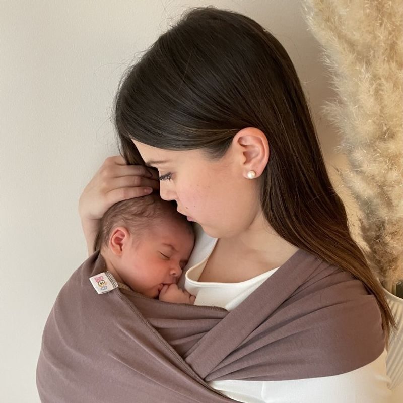 NEKO ELASTICKÝ ŠÁTEK - TAUPE - NEKO SLINGS - ŠÁTKY