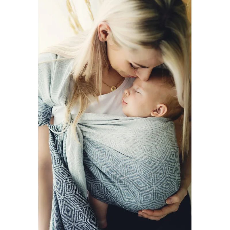 LITTLE FROG RING SLING TENCEL ROCKY CUBE - M (2 M) - LITTLE FROG /BELOVED SLINGS RING SLING - ŠÁTKY