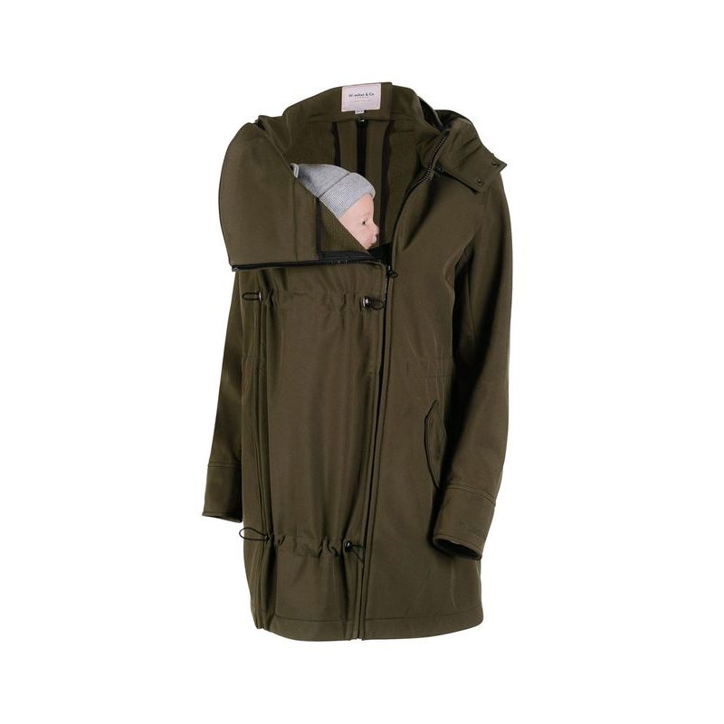 WOMBAT SHELL SOFTSHELL NOSÍCÍ BUNDA - CAMO GREEN - WOMBAT & CO. ZIMNÍ BUNDY - NOSÍCÍ OBLEČENÍ