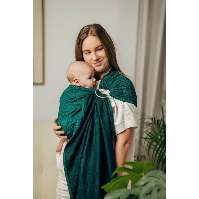 LENNY LAMB BASIC LINE RING SLING - EMERALD - STANDARD 1.8M - LENNYLAMB RING SLING - ŠÁTKY
