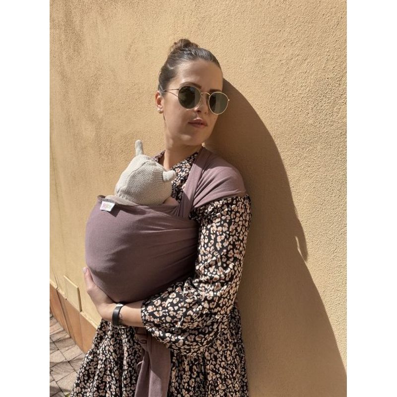 NEKO ELASTICKÝ ŠÁTEK - TAUPE - NEKO SLINGS - ŠÁTKY