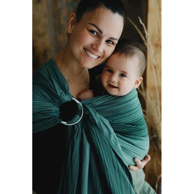 LITTLE FROG RING SLING MALACHITE - S (1,7 M) - LITTLE FROG /BELOVED SLINGS RING SLING - ŠÁTKY