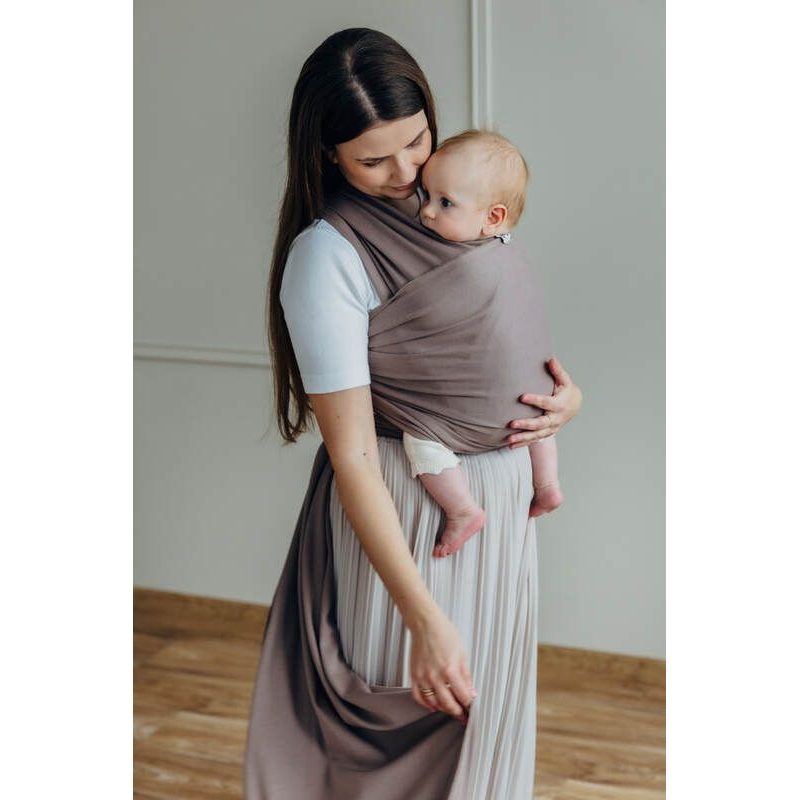 LENNYLAMB ELASTICKÝ ŠÁTEK - MOCHA - 5M - LENNYLAMB - ŠÁTKY