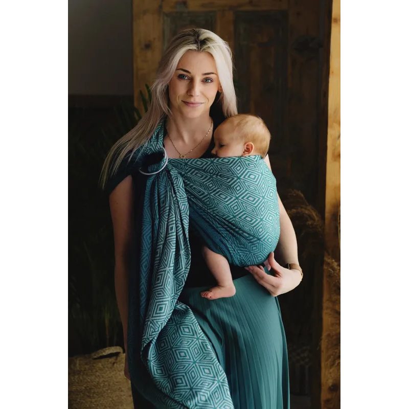 LITTLE FROG RING SLING JADE CUBE - S (1,7M) - LITTLE FROG /BELOVED SLINGS RING SLING - ŠÁTKY