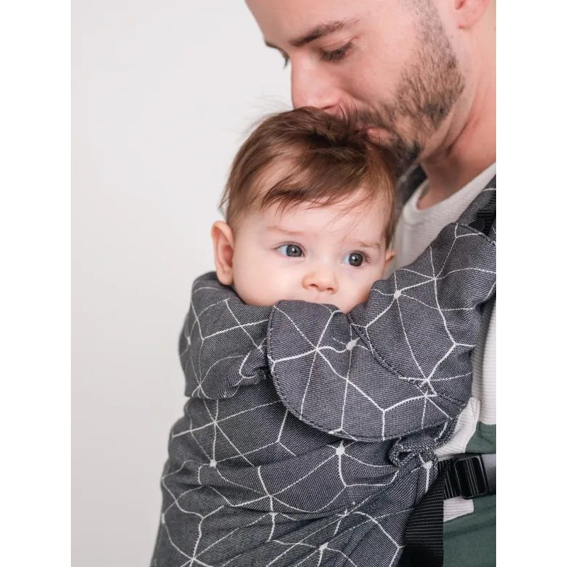 MONILU UNI NOSÍTKO - CUBES BLACK + SLINTÁČKY - MONILU UNI - NOSÍTKA