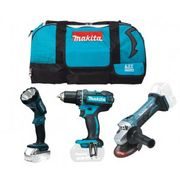 MAKITA DLX3041 - AKU SADA DDF482+DGA452+DML185 18V - AKU SADY - AKU NÁŘADÍ