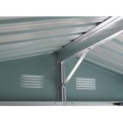 RIWALL PRO RMSA 6X8 BROWN ZAHRADNÍ DOMEK KOVOVÝ 2,4 X 1,7 M SE SEDLOVOU STŘECHOU HNĚDÝ - ZAHRADNÍ DOMKY - DŮM A DOMÁCNOST, ELEKTRO..