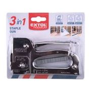 EXTOL PREMIUM PISTOLE SEŠÍVACÍ/SPONKOVACÍ 3FUNKČNÍ, 6-12MM, VČETNĚ 100KS SPON, 8851105 - SPONKOVACÍ PISTOLE A SPONY - RUČNÍ NÁŘADÍ