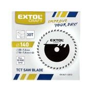 EXTOL CRAFT KOTOUČ PILOVÝ S SK PLÁTKY, O 140X2,4X20MM, 30T, 19101 - PRŮMĚR 85, 136 A 140 - PŘÍSLUŠENSTVÍ