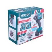 EXTOL INDUSTRIAL UTAHOVÁK RÁZOVÝ 1/2" AKU SHARE20V, 500NM, BRUSHLESS, BEZ BATERIE A NABÍJEČKY, 8791815 - UTAHOVÁK BEZ AKU 18V - AKU NÁŘADÍ