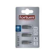 FORTUM HROT TORX, SADA 3KS, T 27X25MM, S2, 4741427 - STANDARDNÍ BITY TORX - PŘÍSLUŠENSTVÍ