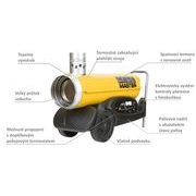 MASTER BV 77 E - MOBILNÍ NAFTOVÉ TOPIDLO S NEPŘÍMÝM SPALOVÁNÍM - TOPIDLA S NEPŘÍMÝM SPALOVÁNÍM - TOPIDLA, VYSOUŠEČE, ODVLHČOVAČE