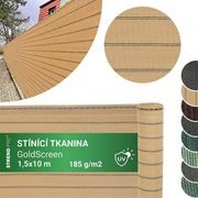 STÍNÍCÍ TKANINA GOLDSCREEN 1,5X10M, UV, 185G/M2, BÉŽOVÁ - ZAHRADNÍ TEXTILIE, TKANINY - ZAHRADA