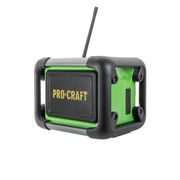 AKU RÁDIO PROCRAFT PJS20 DAB+, FM, BLUETOOTH 5.3, 80W (BEZ BATERIE A NABÍJEČKY) | PJS20BB PROCRAFT - AKU RÁDIA - AKU NÁŘADÍ