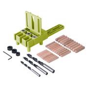 EXTOL CRAFT KOLÍKOVACÍ PŘÍPRAVEK SADA 44KS, S VRTÁKY A KOLÍKY O 6-8-10MM, 901803 - DÍLNA A GARÁŽ