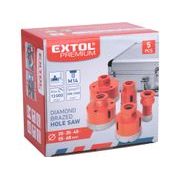 EXTOL PREMIUM SADA 5KS VYKRUŽOVACÍCH DIAMANTOVÝCH KORUNEK, O 20-35-45-55-68MM, ZÁVIT M14, 8802995 - DIAMANTOVÉ KORUNKY - PŘÍSLUŠENSTVÍ