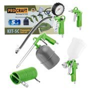 SADA PŘÍSLUŠENSTVÍ KE KOMPRESORU PROCRAFT KIT-5C | KIT-5C PROCRAFT - SADY PNEU PŘÍSLUŠENSTVÍ{% if kategorie.adresa_nazvy[0] != zbozi.kategorie.nazev %} - PNEU NÁŘADÍ{% endif %}