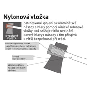 SEKERA ŠTÍPACÍ, SKLOLAMINÁTOVÁ NÁSADA S NYLONOVOU VLOŽKOU, 2000G EXTOL PREMIUM - SEKERY - RUČNÍ NÁŘADÍ