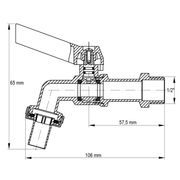 KULOVÝ KOHOUT ZAHRADNÍ, KR.251 1/2" | KR.251 1/2" PROCRAFT - ZAHRADNÍ KOHOUTKY - ZAHRADA