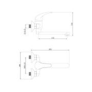 BALLETTO BATERIE UMYVADLOVÁ/DŘEZOVÁ, 100MM, 81008 - DŘEZOVÉ BATERIE - SANITA